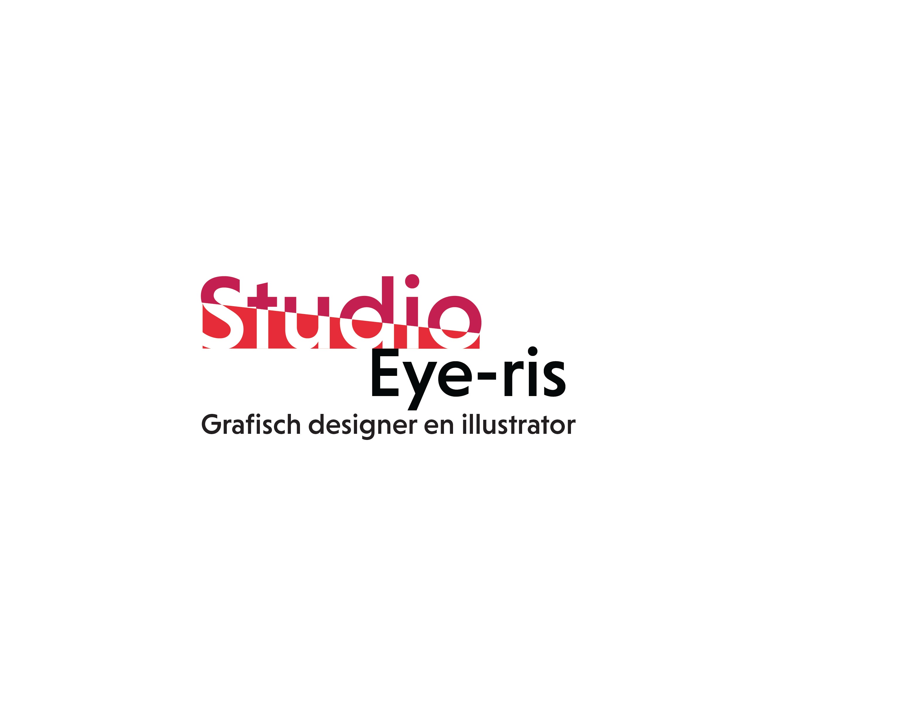 Logo van Studio Eye-ris grafische vormgever en illustrator Geel België