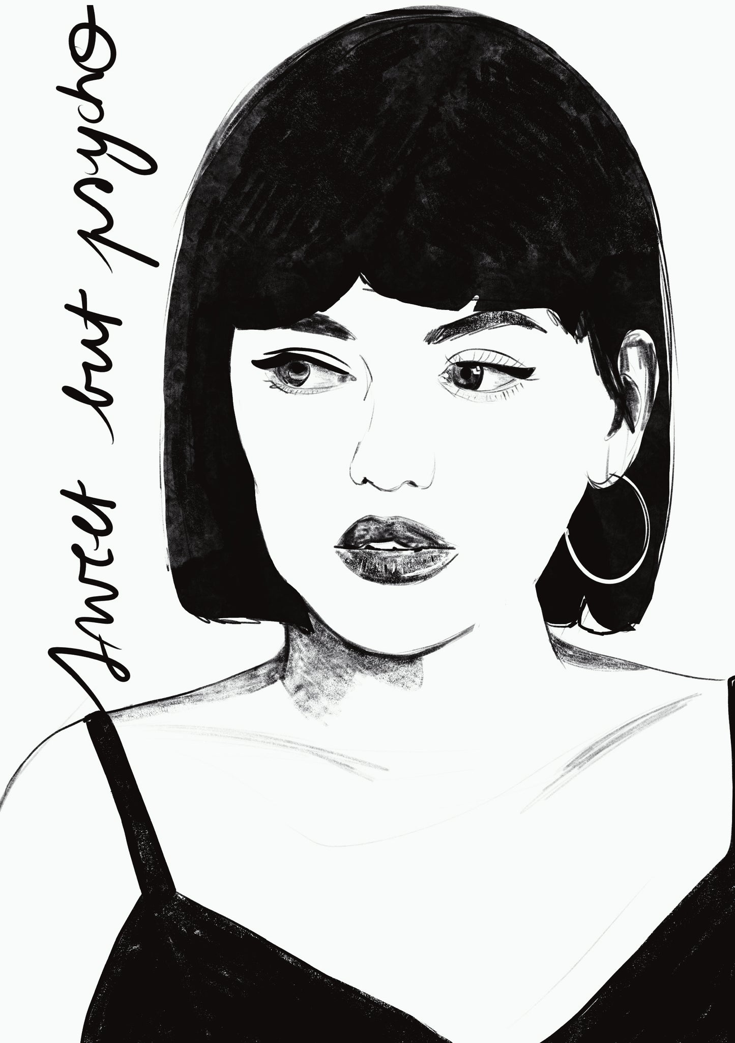 A5 Print Sweet but Psycho