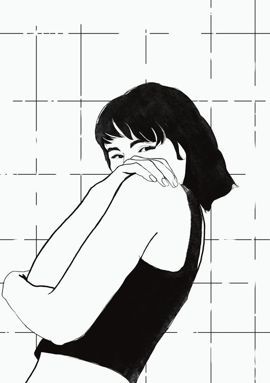 A5 Print Shy Girl