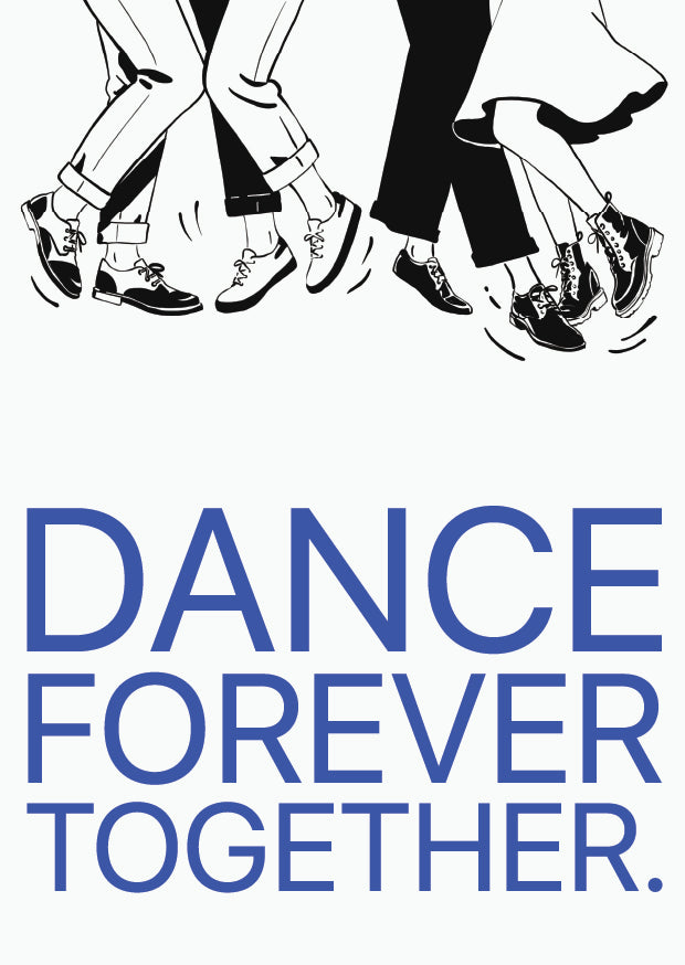 Postkaart Dance Forever Together