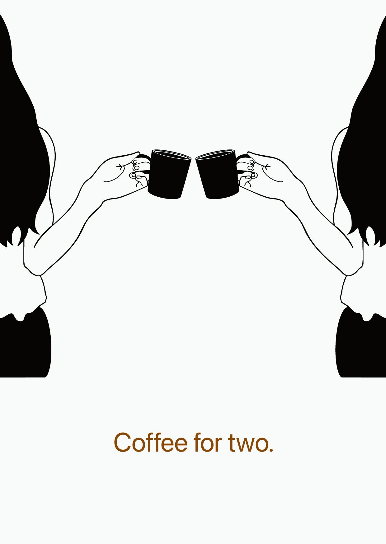 Postkaart Coffee for Two