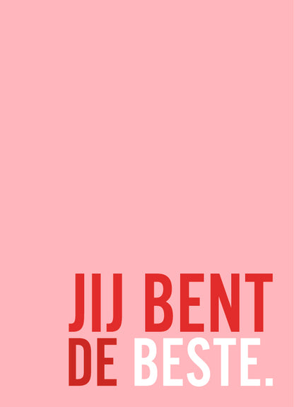 Postkaart Jij bent de beste
