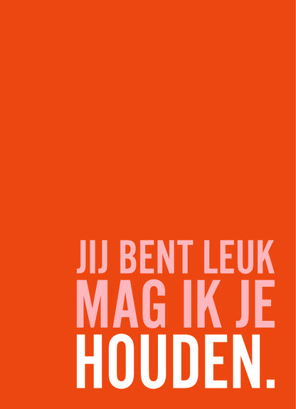 Postkaart Jij bent leuk