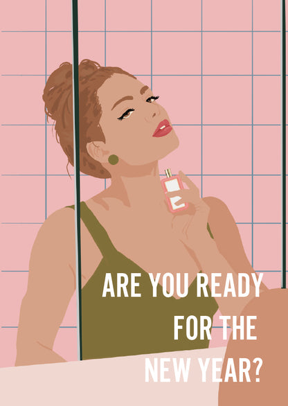 Postkaart Are You Ready for the New Year