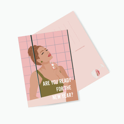 Postkaart Are You Ready for the New Year