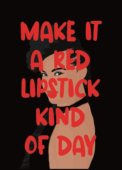 Postkaart Lipstick Day