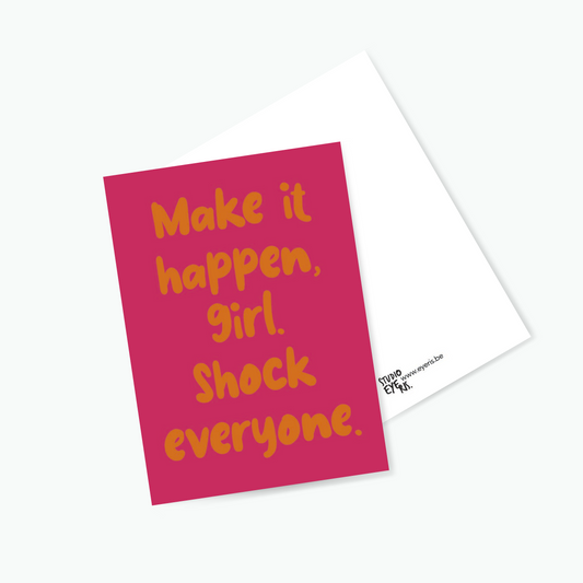 Postkaart Make it Happen
