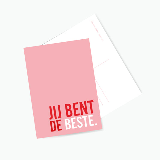 Postkaart Jij bent de beste