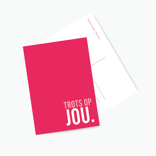 Postkaart Trots op Jou