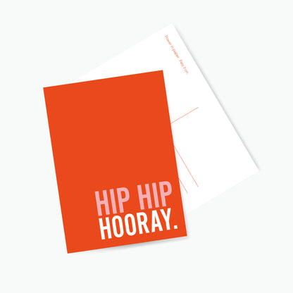 Postkaart Hip Hip Hooray