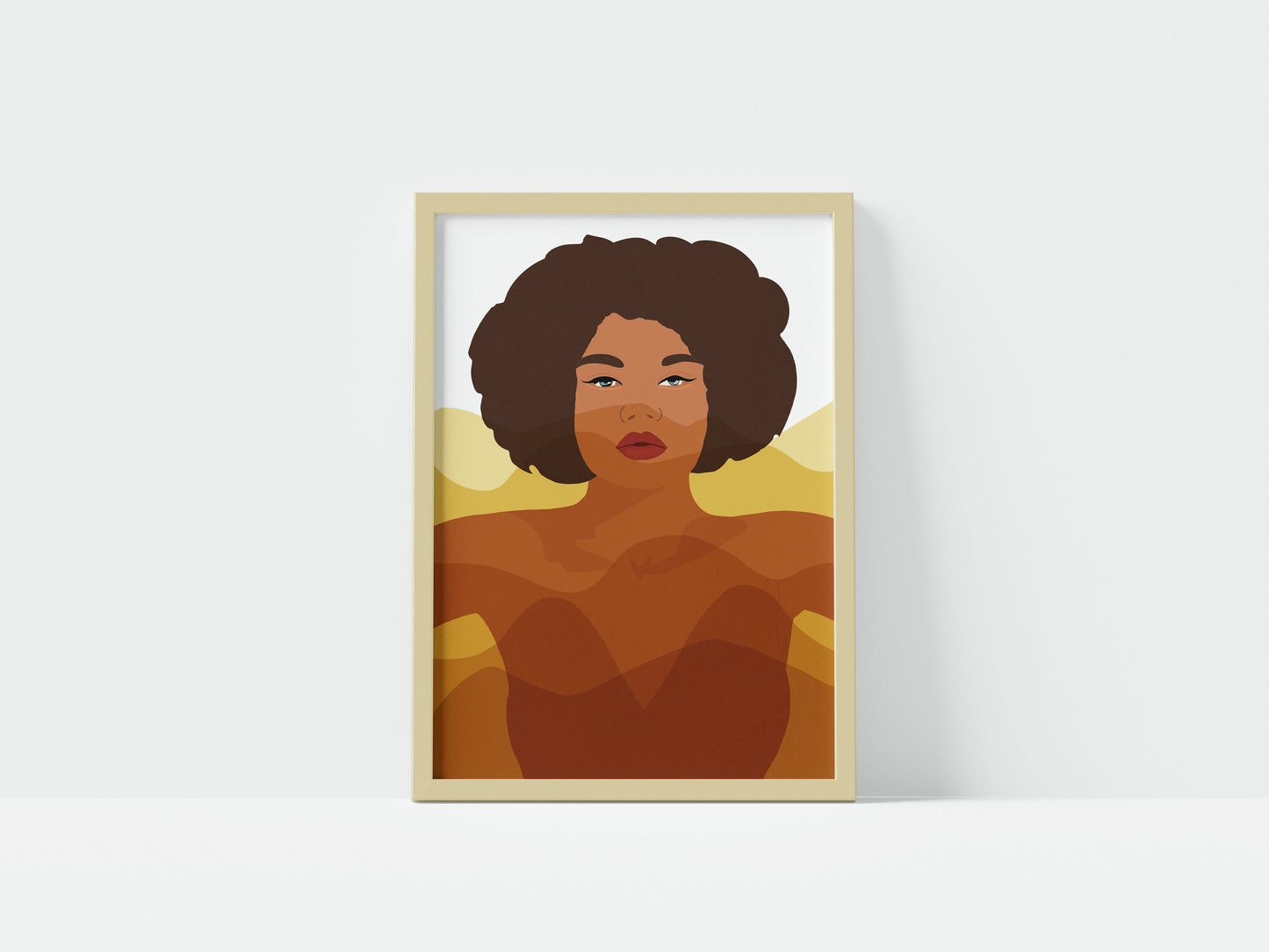 A4 Print Sunny Mountains