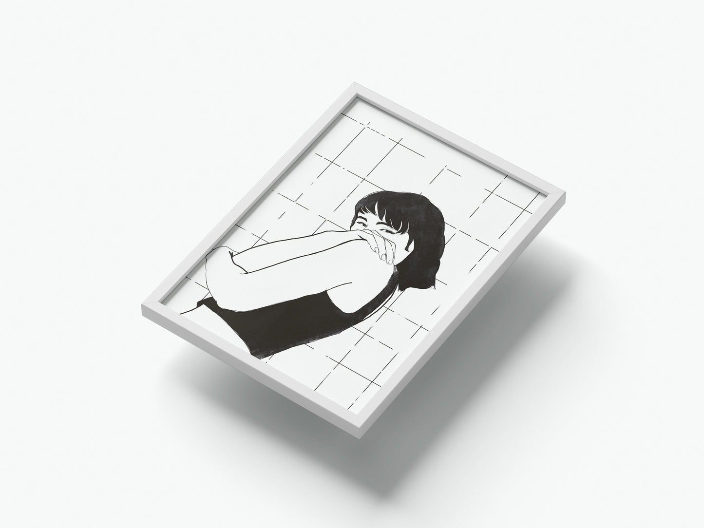 A5 Print Shy Girl