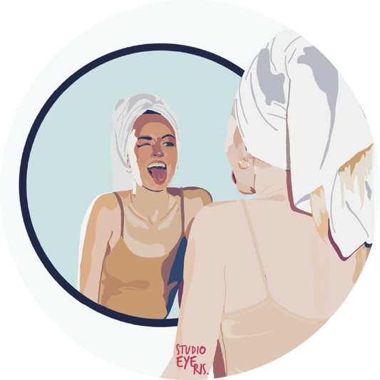 Sticker Mirror Girl