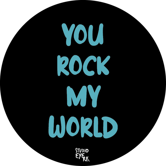 Sticker Rock My World