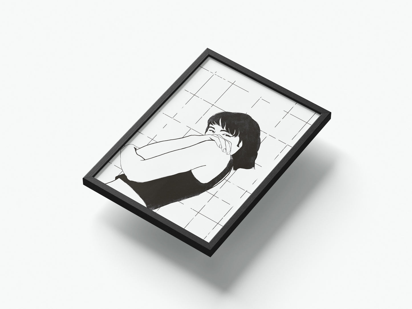 A5 Print Shy Girl